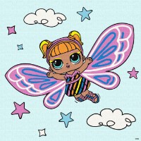 Tablou pe numere Ideyka L.O.L. Surprise! O.M.G. Fairies Flutterstar 40х40cm (KHO1090)