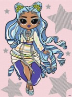 Tablou pe numere Ideyka L.O.L. Surprise! O.M.G. Fashion show Missy Frost 30х40cm (KHO6273)