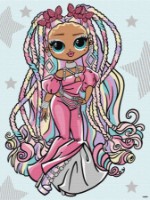 Tablou pe numere Ideyka L.O.L. Surprise! O.M.G. Fashion show Twist Queen 30х40cm (KHO6274)