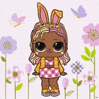 Tablou pe numere Ideyka L.O.L. Surprise! Spring Bling BossBunny 40х40cm (KHO1103)