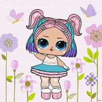 Tablou pe numere Ideyka L.O.L. Surprise! Spring Bling CandyQT 40х40cm (KHO1104)