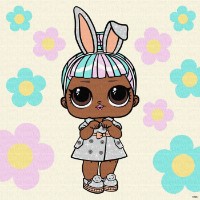 Tablou pe numere Ideyka L.O.L. Surprise! Spring Bling Carats 40х40cm (KHO1100)