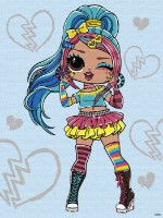 Tablou pe numere Ideyka L.O.L. Surprise! Tweens Emma Emo 30х40cm (KHO6278)