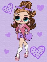 Tablou pe numere Ideyka L.O.L. Surprise! Tweens Fancy Gurl 30х40cm (KHO6284)