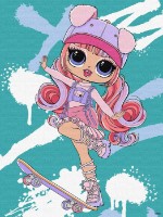 Tablou pe numere Ideyka L.O.L. Surprise! Tweens Skate Dance Ali Dance 2 30х40cm (KHO1208)