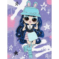 Tablou pe numere Ideyka L.O.L. Surprise! Tweens Skate Dance Aya Cherry 30х40cm (KHO1213)