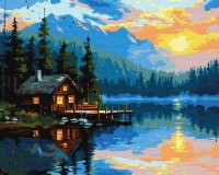 Tablou pe numere Ideyka Lake Cosiness 40x50cm (KHO6355) 
