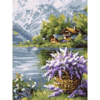 Tablou pe numere Ideyka Lilac Baske 30x40cm (KHO6357) 