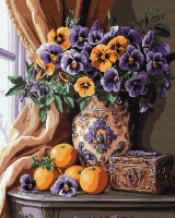 Tablou pe numere Ideyka Luxury violets 40x50cm (KHO3292) 