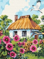 Tablou pe numere Ideyka Mallows Near The House 30x40cm (KHO6407) 
