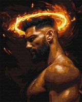 Tablou pe numere Ideyka Masculinity Profile 40x50cm (KHO8613)
