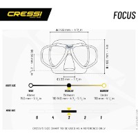 Masca pentru înot Cressi Focus Black (DS241060) imaginea #5 — magazin online Desire.md