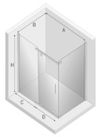 Cabină de duș New Trendy New Komfort K-0442 100x80x195 Hinged (00918) imaginea #5 — magazin online Desire.md