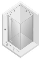 Душевая кабина New Trendy New Renoma L D-0113A/D-0084B 90x90x195 (10848) фото №6 — интернет-магазин Desire.md