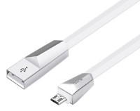 Cablu USB Hoco X4 Zinc Alloy Rhombus Micro USB Charging Cable White