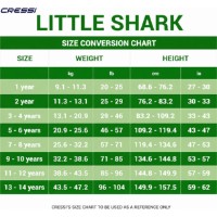 Costum neopren Cressi Little Shark Jr Shorty Wetsuit S/L 2mm Black/Yellow Y 13/14 (XDG003208) imaginea #4 — magazin online Desire.md