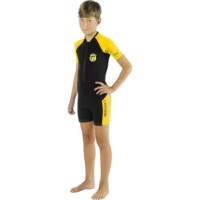 Costum neopren Cressi Little Shark Jr Shorty Wetsuit S/L 2mm Black/Yellow Y 7/8(XDG003205) imaginea #3 — magazin online Desire.md