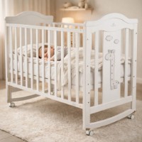Кроватка Moni Juno White фото №9 — интернет-магазин Desire.md