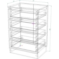 Comodă Smartex Т1 60cm Kashemir/Dark Oak imaginea #3 — magazin online Desire.md