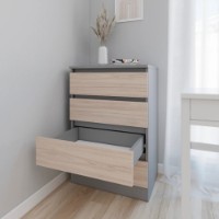 Comodă Smartex Т1 60cm Graphite/Light Oak imaginea #3 — magazin online Desire.md