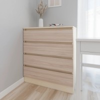 Comodă Smartex Т1 80cm Ivory/Light Oak