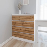 Комод Smartex Т1 80cm White/Dark Oak