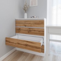Comodă Smartex Т1 80cm White/Dark Oak imaginea #2 — magazin online Desire.md