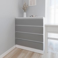 Комод Smartex Т1 80cm White/Graphite