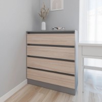 Comodă Smartex Т1 90cm Graphite/Light Oak imaginea #1 — magazin online Desire.md