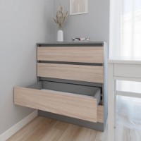 Comodă Smartex Т1 90cm Graphite/Light Oak imaginea #2 — magazin online Desire.md