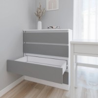 Comodă Smartex Т1 90cm White/Graphite imaginea #2 — magazin online Desire.md