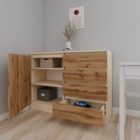 Комод Smartex Т2 100cm Ivory/Dark Oak фото №2 — интернет-магазин Desire.md
