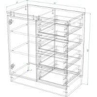 Comodă Smartex Т2 80cm Graphite imaginea #3 — magazin online Desire.md