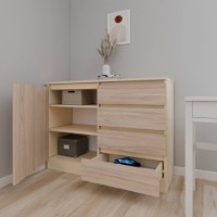 Комод Smartex Т2 120cm Ivory/Light Oak фото №3 — интернет-магазин Desire.md