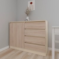Comodă Smartex Т2 120cm Ivory/Light Oak