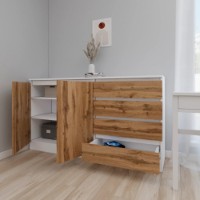 Comodă Smartex Т2 180cm White/Dark Oak imaginea #2 — magazin online Desire.md