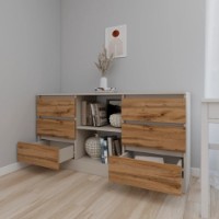 Comodă Smartex Т3 120cm Kashemir/Dark Oak imaginea #3 — magazin online Desire.md