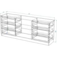Comodă Smartex Т3 200cm Light Oak imaginea #2 — magazin online Desire.md