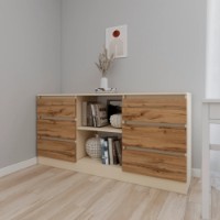Comodă Smartex Т3 160cm Ivory/Dark Oak imaginea #1 — magazin online Desire.md