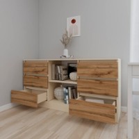 Comodă Smartex Т3 200cm Ivory/Dark Oak imaginea #2 — magazin online Desire.md