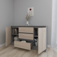 Comodă Smartex Т4 160cm Graphite/Light Oak imaginea #3 — magazin online Desire.md
