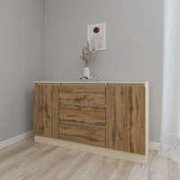 Comodă Smartex Т4 120cm Ivory/Dark Oak imaginea #1 — magazin online Desire.md