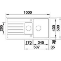 Chiuvetă de bucătărie Blanco Legra 6S (526086) imaginea #2 — magazin online Desire.md