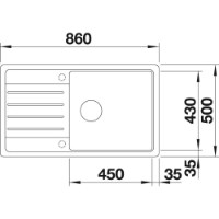 Chiuvetă de bucătărie Blanco Legra XL 6S (527274) imaginea #2 — magazin online Desire.md