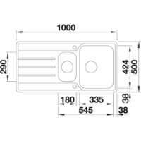 Кухонная мойка Blanco Lemis 6S-IF (523033) фото №2 — интернет-магазин Desire.md