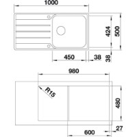 Кухонная мойка Blanco Lemis XL 6S-IF (523035) фото №2 — интернет-магазин Desire.md