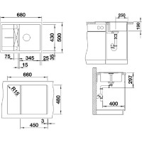 Chiuvetă de bucătărie Blanco Metra 45S Compact (527103) imaginea #2 — magazin online Desire.md