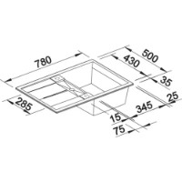 Chiuvetă de bucătărie Blanco Metra 45S-F (519088) imaginea #2 — magazin online Desire.md