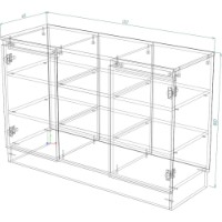 Dulăpior Smartex Т5 120cm White imaginea #3 — magazin online Desire.md