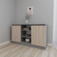 Dulăpior Smartex Т5 140cm Graphite/Light Oak imaginea #1 — magazin online Desire.md